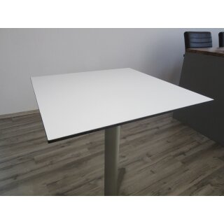 Tischplatte GetaLit® HPL eckig 490 x 490 mm Stärke 8 mm weiß