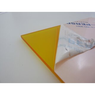 Acrylglas Perspex® GS-Platte 4 mm Zuschnitt 295 x 210 mm Kunststoffglas gelb