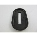 5 Stück Rosetten Oval 75 x 40 mm - Ausschnitt 40 x 8 mm Kunststoff Schwarz