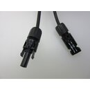 2 m Verlängerungskabel schwarz m. MC4 Stecker...