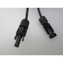 2 x 2 m Verlängerungskabel schwarz m. MC4 Stecker Solarkabel 4 mm f. Solarmodule