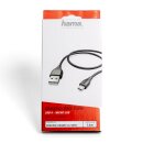 Hama Lade- / Datenkabel, Micro-USB, 1,4 m, Schwarz