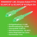 3 Meter / Glasfaserkabel / LWL-Patchkabel / Singlemode /...