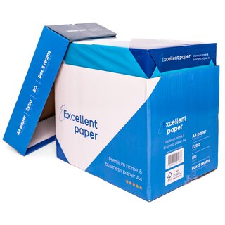 Professionelles Kopierpapier A4, 2500 Blatt, 80g/m, hochwei