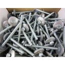 100 Stück INOX Edelstahl 6-Kant END-Schrauben E-X 25...