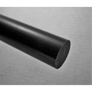 3 Stck a100 cm PVC-Rundstbe  8 mm Schwarz